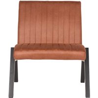 Lounge Sessel in Cognac Braun Microfaser modern von Möbel Exclusive