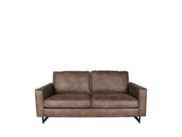 Lounge Sofa in Taupe Microfaser Armlehnen von Möbel-Exclusive