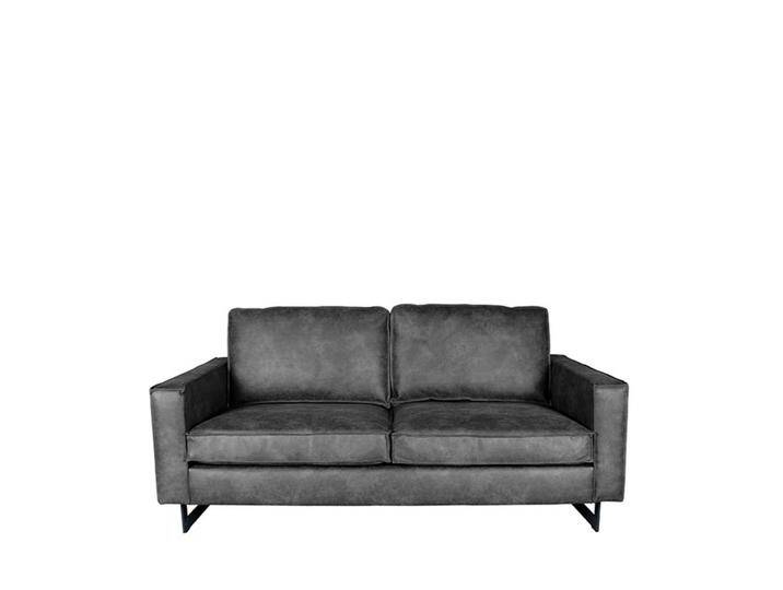 Loungesofa in Grau Microfaser Armlehnen von Möbel-Exclusive