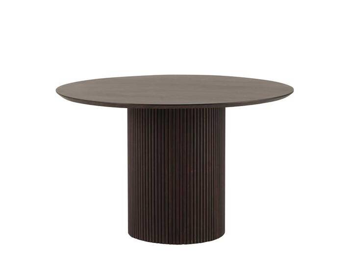 Moderner Esszimmertisch aus Mangobaum Massivholz Walnuss dunkelbraun von Möbel-Exclusive