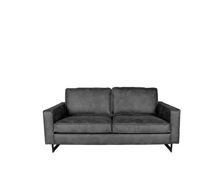 Modernes Lounge Sofa in Anthrazit Microfaser 166 cm breit von Möbel-Exclusive