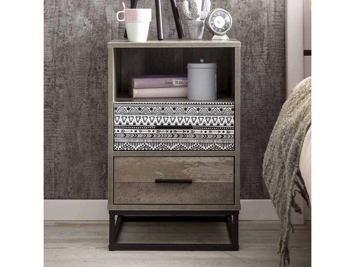 Nachtkommode in Grey Wash Optik 40 cm breit von Möbel-Exclusive