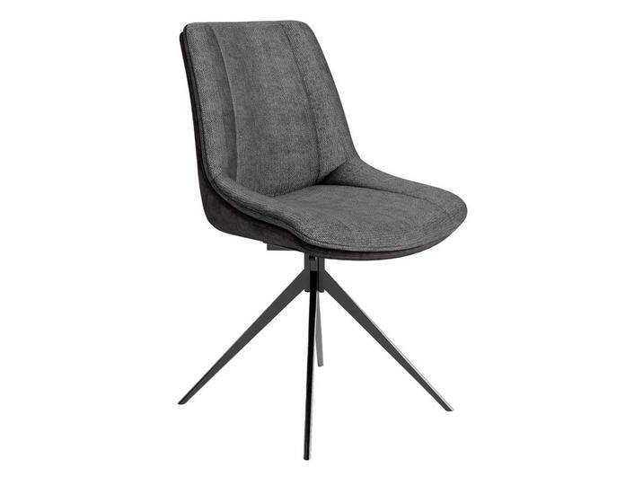 Polsterstuhl Esszimmer drehbar in modernem Design Gestell aus Metall (2er Set) von Möbel-Exclusive