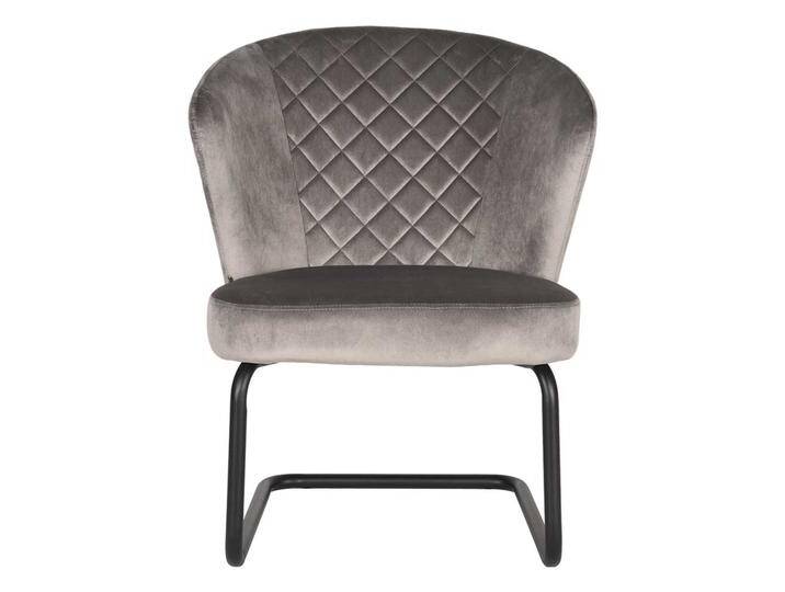 Retro Sessel in Grau Samt Wippfunktion Retro Sessel in Grau Samt Wippfunktion von Möbel-Exclusive