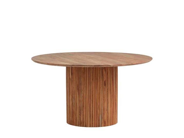 Runder Esszimmertisch aus Akazie Massivholz Säulengestell Runder Esszimmertisch aus Akazie Massivholz Säulengestell von Möbel-Exclusive