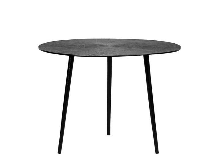 Runder Metalltisch in Schwarz Dreifußgestell Runder Metalltisch in Schwarz Dreifußgestell von Möbel-Exclusive