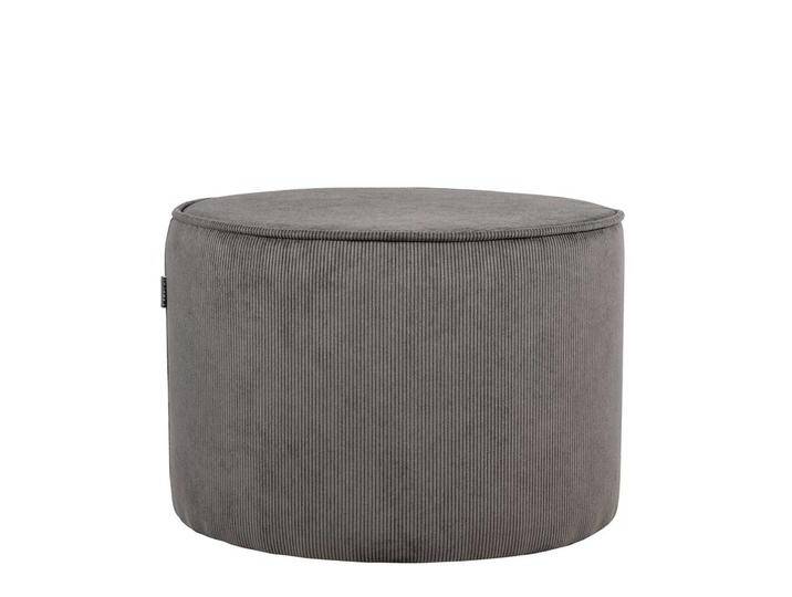 Runder Sitzpouf in Dunkelgrau Cord Runder Sitzpouf in Dunkelgrau Cord von Möbel-Exclusive