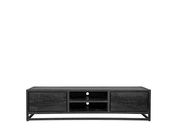 Rustikales Lowboard in Schwarz Industrie und Loft Stil von Möbel-Exclusive