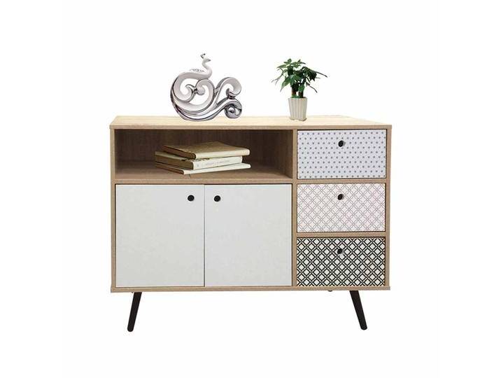 Schlafzimmer Kommode in Bunt gemustert Retro von Möbel-Exclusive