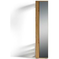 Schmale Garderobe mit Spiegel in Wildeichefarben 184 cm hoch von Möbel Exclusive