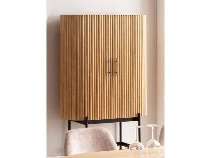 Schrank Holz Massivholzschrank im Skandi Design 172 cm hoch von Möbel-Exclusive