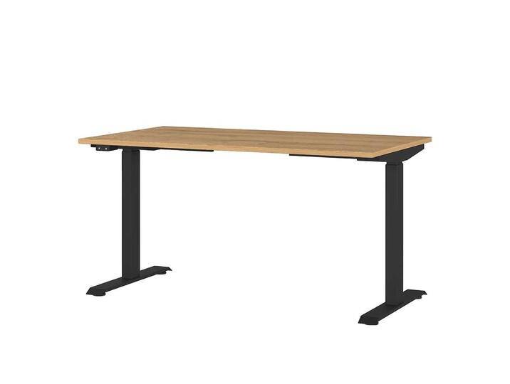 Schreibtisch Büroschreibtisch aus Metall mit T Gestell von Möbel-Exclusive