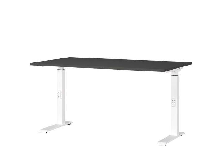 Schreibtisch, Grau, 120x80 cm, Spanplatte & Metall, Höhenverstellbar, Modern, Möbel-Exclusive Schreibtisch, Grau, 120x80 cm, Spanplatte & Metall, Höhenverstellbar, Modern, Möbel-Exclusive von Möbel-Exclusive