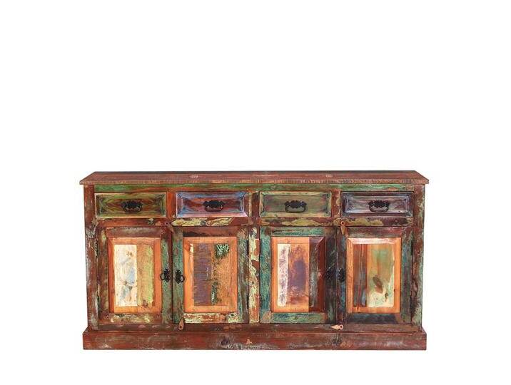 Shabby Esszimmersideboard in Braun Bunt Recyclingholz von Möbel-Exclusive