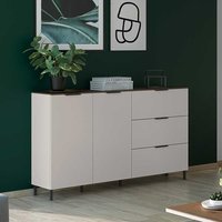 Sideboard in Hellgrau und Nussbaumfarben Made in Germany von Möbel Exclusive