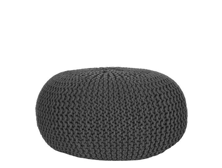 Skandi Design Pouf in Anthrazit Strickstoff Skandi Design Pouf in Anthrazit Strickstoff von Möbel-Exclusive