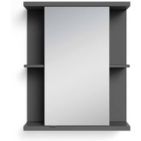 Spiegelschrank Bad modern in Anthrazit melaminbeschichtet 60x70x25 cm von Möbel Exclusive