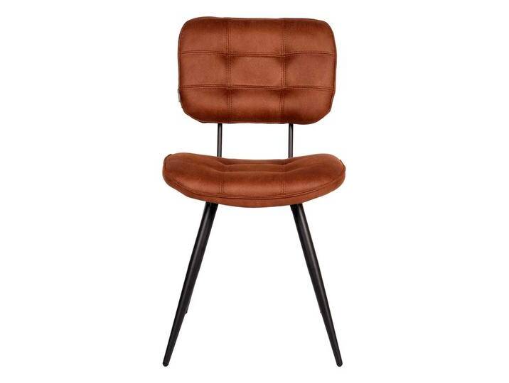 Stuhl Esszimmer in Cognac Braun Microfaser (2er Set) von Möbel-Exclusive