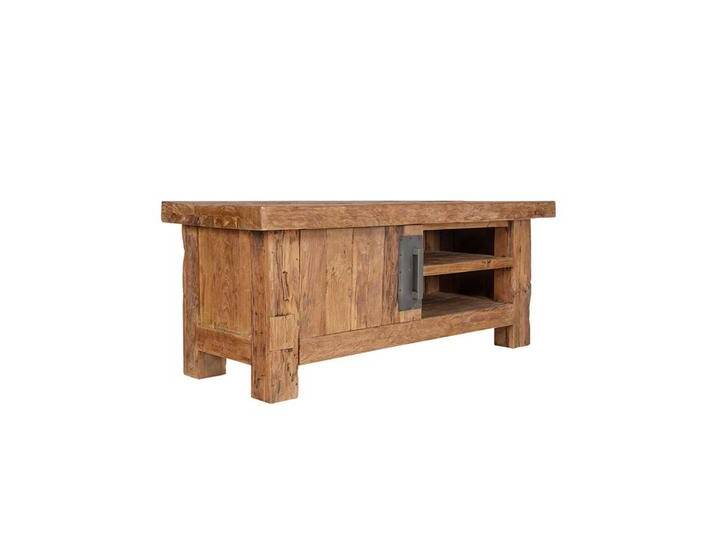 TV Board aus Teak Massivholz rustikal von Möbel-Exclusive