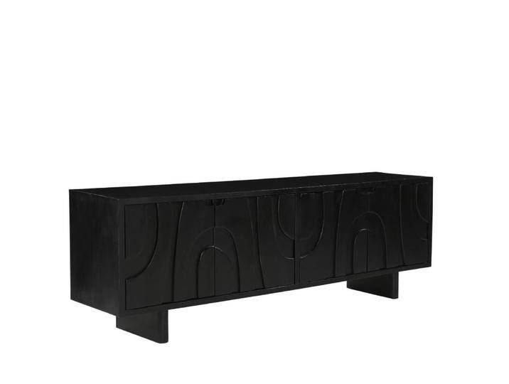 TV Sideboard Fernsehmöbel Front geschnitzt 4 türig von Möbel-Exclusive
