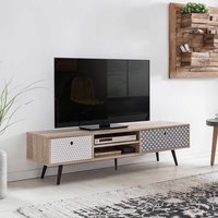 TV Unterschrank im Retro Design Bunt gemustert von Möbel Exclusive