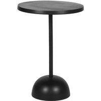 Telefontisch in Schwarz aus Metall runder Tischplatte von Möbel Exclusive