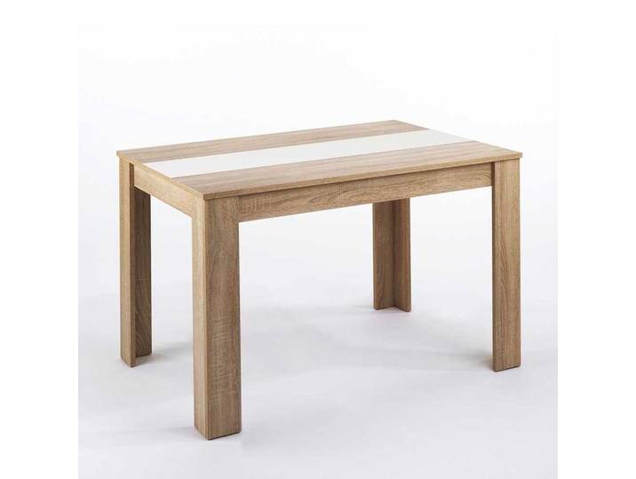 Tisch mit Wechselplatte in Sonoma Eiche Holzoptik 140 cm breit von Möbel-Exclusive