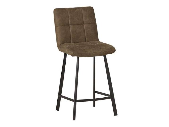 Tresenstuhl Set modern in Oliv Grün & Schwarz 46 cm breit (2er Set) von Möbel-Exclusive