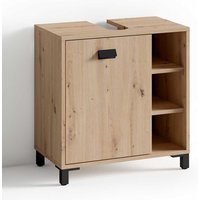 Unterbeckenschrank in Wildeichefarben und Schwarz modernem Design von Möbel Exclusive