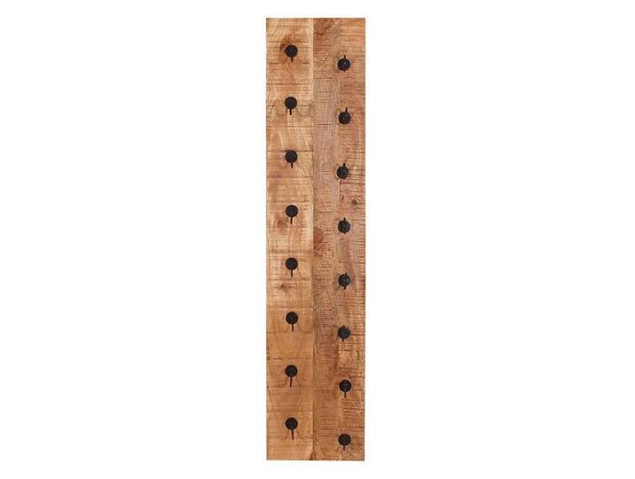 Wand Flaschenregal aus Mangobaum Massivholz rustikalen Stil von Möbel-Exclusive