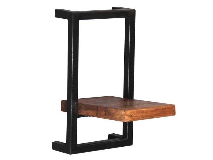 Wandboard in Schwarz und Mangoholz rechteckiger Form von Möbel-Exclusive