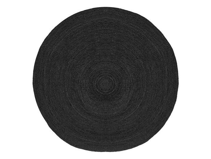 Webteppich Jute rund in Schwarz modernem Design Webteppich Jute rund in Schwarz modernem Design von Möbel-Exclusive