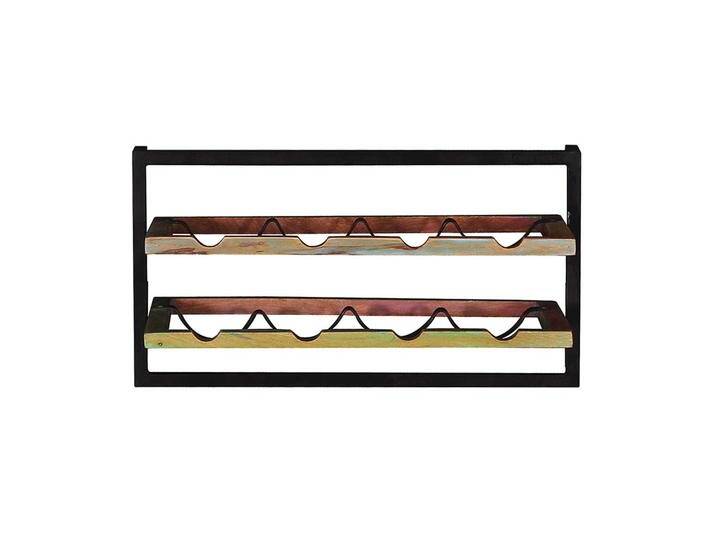 Weinflaschenhalter aus Recyclingholz und Metall Wandmontage Weinflaschenhalter aus Recyclingholz und Metall Wandmontage von Möbel-Exclusive