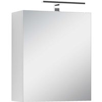 Weißer Badspiegelschrank in modernem Design LED Beleuchtung von Möbel Exclusive