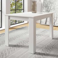 Weißer Tisch in modernem Design pflegeleicht melaminbeschichtet von Möbel Exclusive