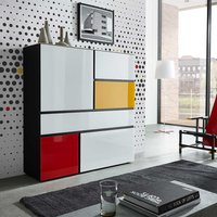 Wohnzimmer Highboard in Weiß Bunt modern von Möbel Exclusive