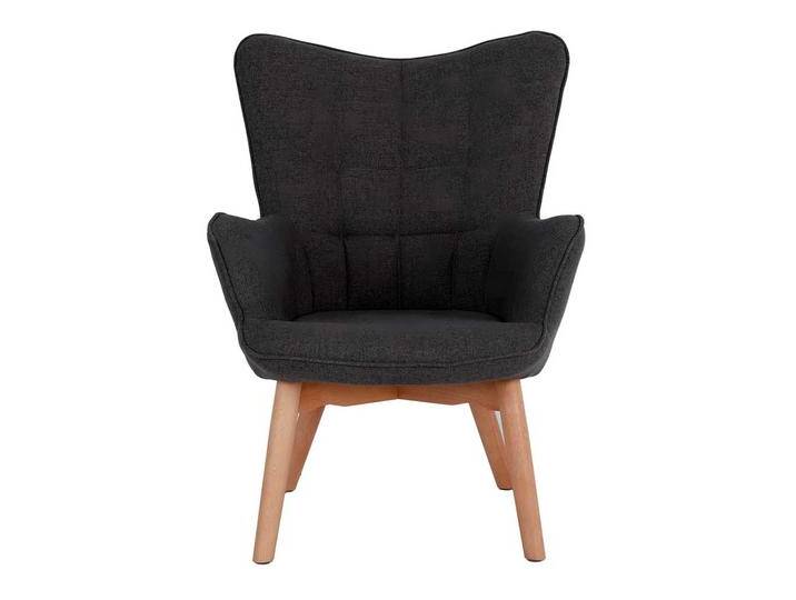 Wohnzimmer Sessel in Dunkelgrau Webstoff Skandi Design Wohnzimmer Sessel in Dunkelgrau Webstoff Skandi Design von Möbel-Exclusive