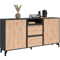 Wohnzimmersideboard in modernem Design zwei Schubladen und Türen von Möbel Exclusive