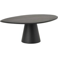 Wohnzimmertisch Mangoholz schwarz mit ovaler Tischplatte 47 cm hoch von Möbel Exclusive