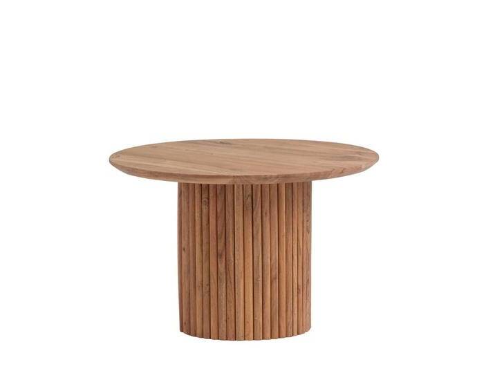 Wohnzimmertisch massiv in Akaziefarben runder Tischplatte Wohnzimmertisch massiv in Akaziefarben runder Tischplatte von Möbel-Exclusive
