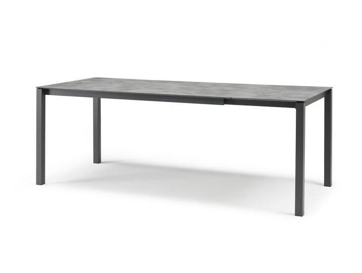 Auszugstisch Pranzo - 160/210 x 90 cm VA - anthracite 15 - HPL dove grey von Möbel Garten