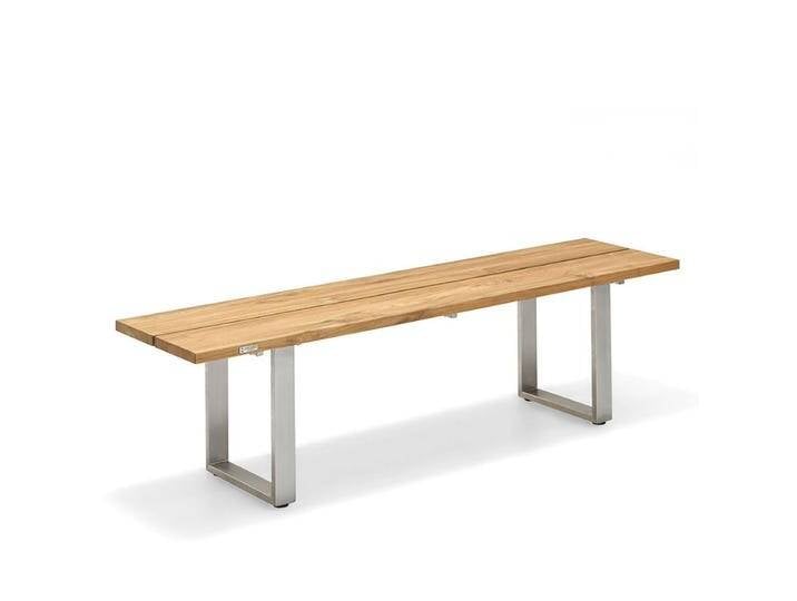 Bank Nemo Edelstahl - 180 cm Teak gebürstet von Möbel Garten