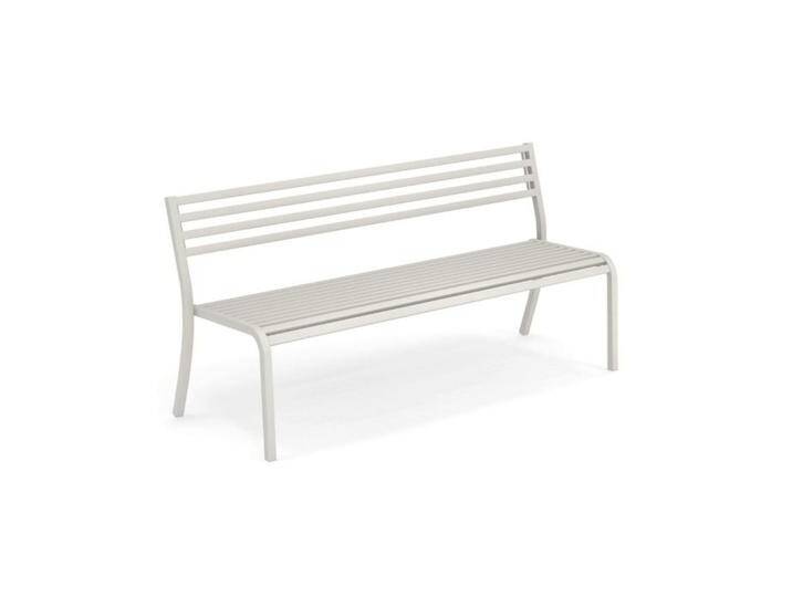 Bank Segno - 128 cm 23 - mattweiss von Möbel Garten
