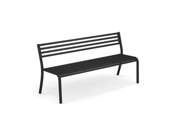 Bank Segno - 128 cm 24 - schwarz von Möbel Garten