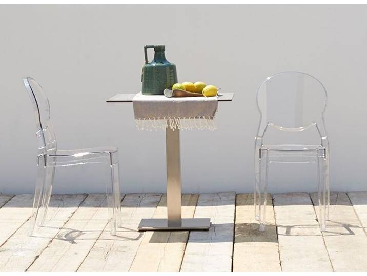 Bartisch Tiffany 70 x 70 cm oder 80 cm rund - Farben im unteren Bereich wählbar, Gestell Stahl, Tischpl... von Möbel Garten