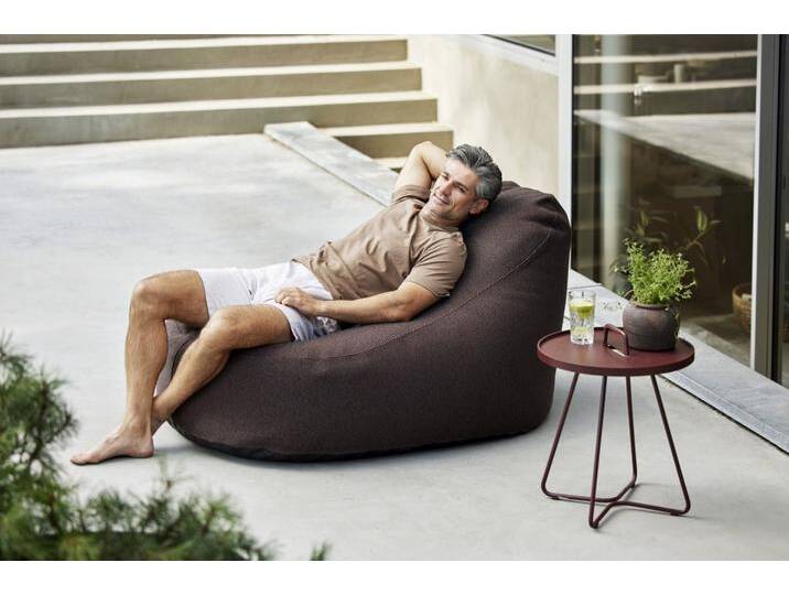Cane-line Set Cozy I - Bestehend aus: 1 x Sitzsack Cozy, 1 x Beistelltisch On-th... von Möbel Garten