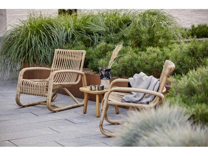 Cane-line Set Curve, Royal - Das Set besteht aus: 2 x Loungesessel Curve, 1 x Beistell... von Möbel Garten