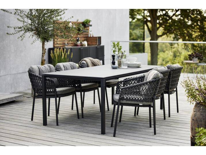 Cane-line Set Pure, Ocean - Das Set besteht aus: 1 x Tisch Pure, 6 x Stapelsessel Oce... Cane-line Set Pure, Ocean - Das Set besteht aus: 1 x Tisch Pure, 6 x Stapelsessel Oce... von Möbel Garten