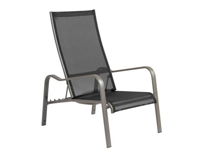 Deckchair Barbados - 09 - silber D69 - schwarz von Möbel Garten