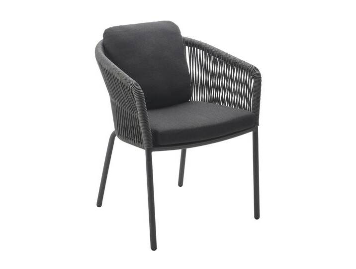 Dining Sessel Loop Kissen eckig - anthrazit / anthracite 628 - graphite von Möbel Garten